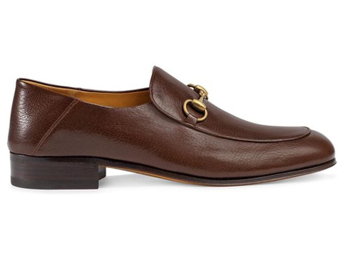 Gucci Brown Horsebit Loafers Leather Pony-style calfskin  ref.195605