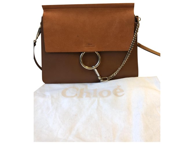 Faye Chloé Handbags Caramel Leather  ref.195653
