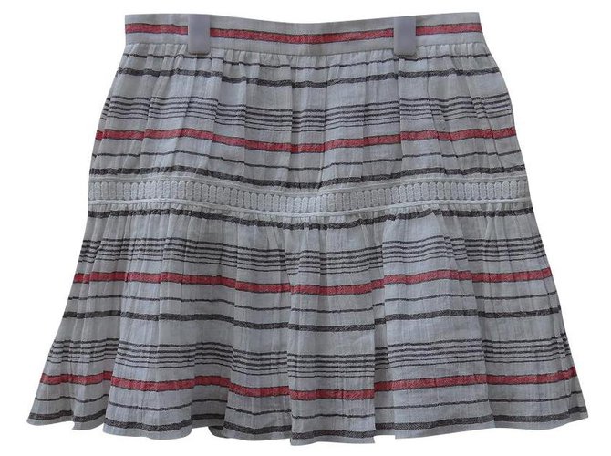 Chloé Skirts Multiple colors Cream Cotton Linen  ref.195741