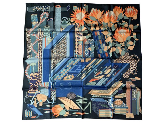 Hermès Silk scarves Multiple colors  ref.195814