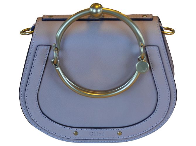 Nile Chloé Borsa con bracciale piccolo Nilo Beige Pelle