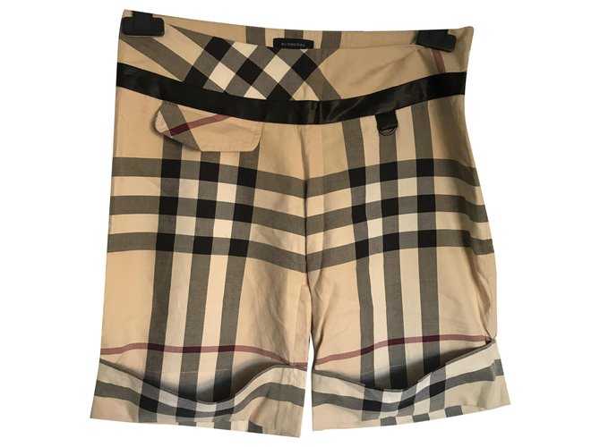 Burberry Pantaloncini ragazza Beige Cotone  ref.195848