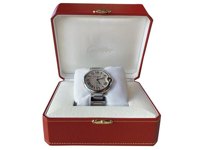 Reloj Cartier Ballon Bleu de Cartier 42 MM Plata Acero  ref.195863