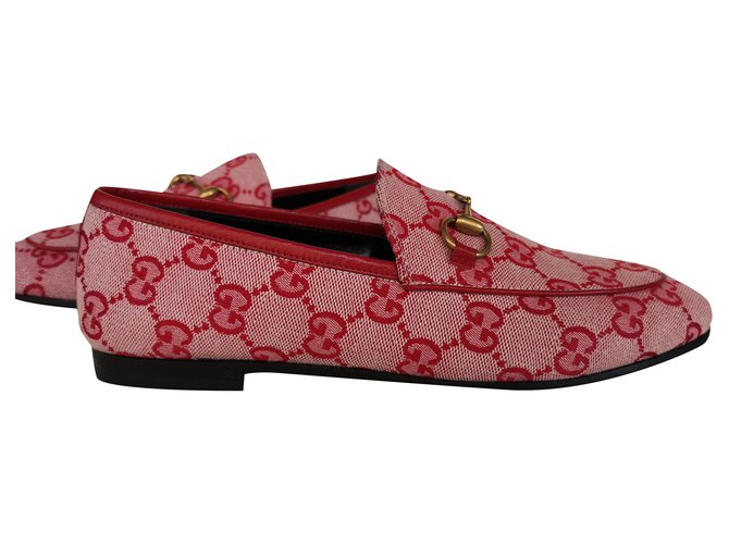 Mocassins Gucci New Jordaan Rouge  ref.195864