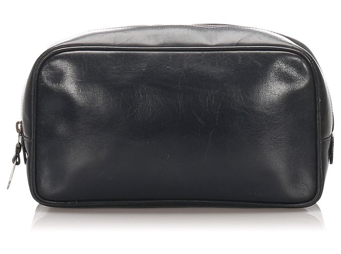 Gucci Black Leather Clutch Bag Pony-style calfskin  ref.195974
