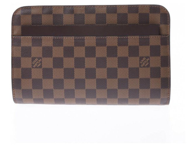 Louis Vuitton São Luís Marrom Lona  ref.196015