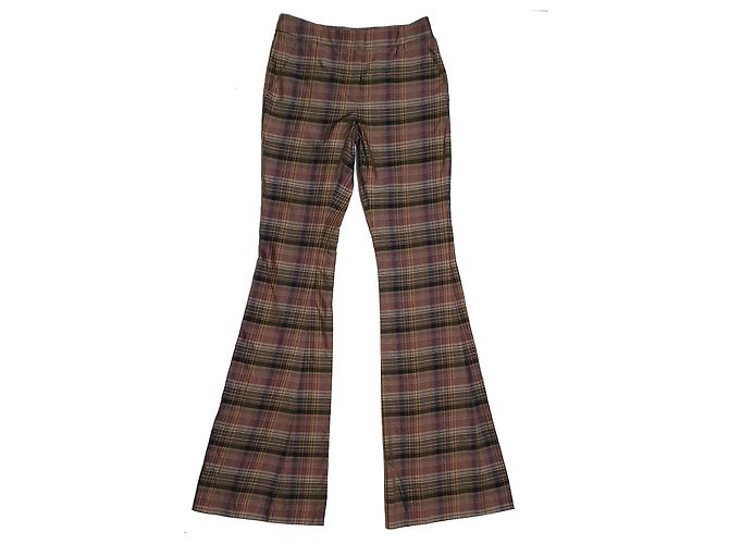 Stella Mc Cartney Stella McCartney Tartanhose aus Rayon Mehrfarben