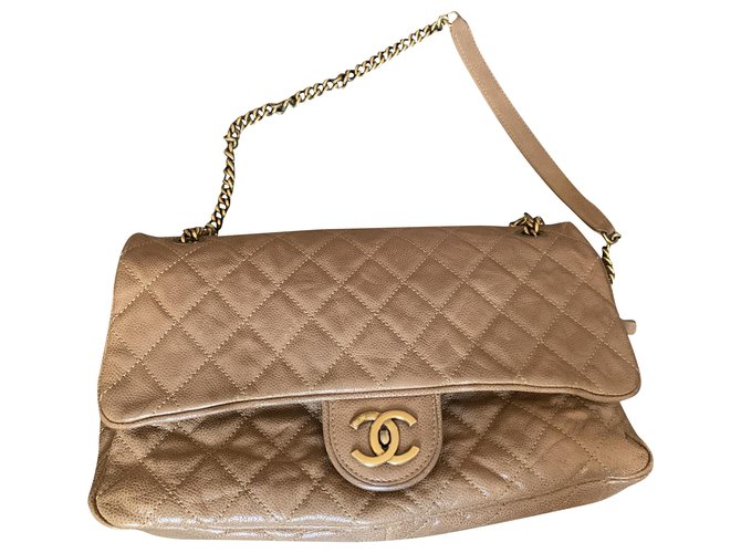 Chanel Flip camera Brown Leather  ref.196192
