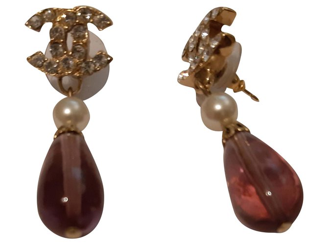 Chanel Earrings Metal  ref.196201