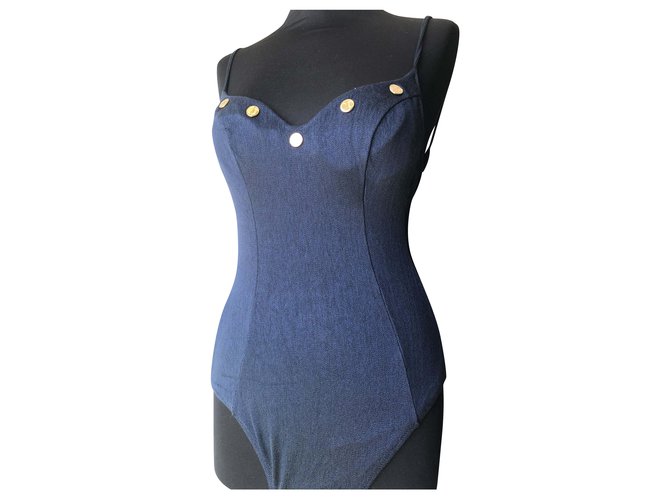 Costume da bagno Dior Blu navy Sintetico  ref.196249