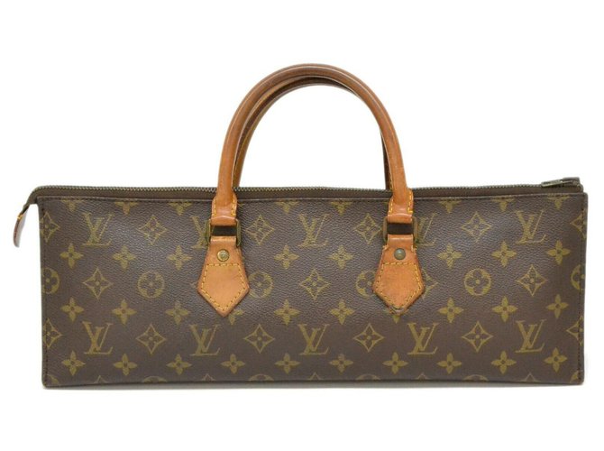Louis Vuitton handbag Brown Cloth  ref.196300