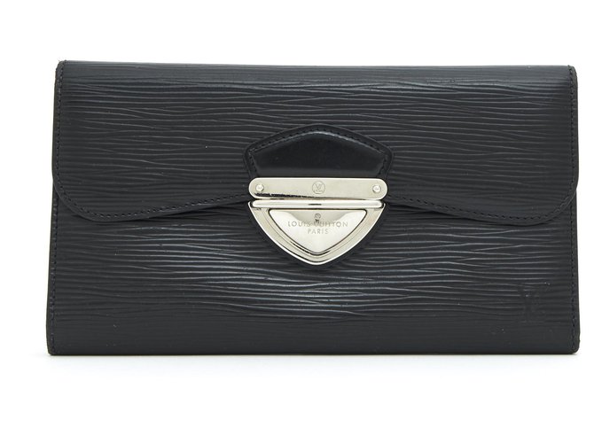 Louis Vuitton Eugenie Black epi leaather Silvery Leather Metal  ref.196325