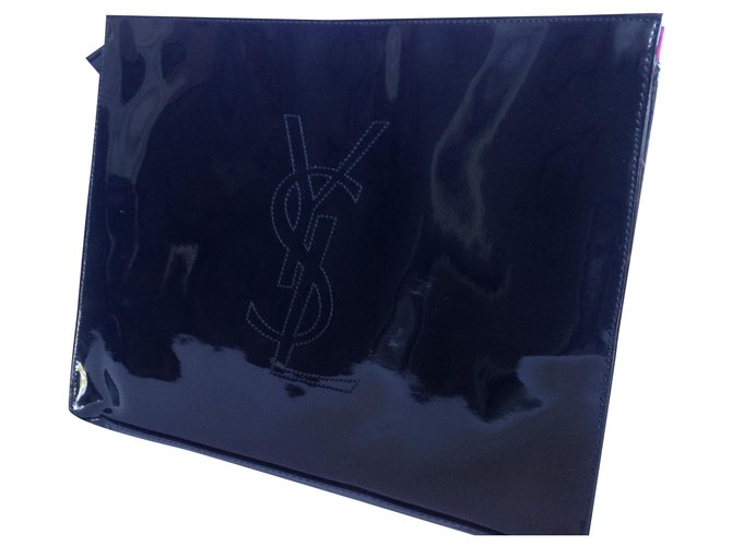 Yves Saint Laurent Purses, wallets, cases Black Synthetic  ref.196389