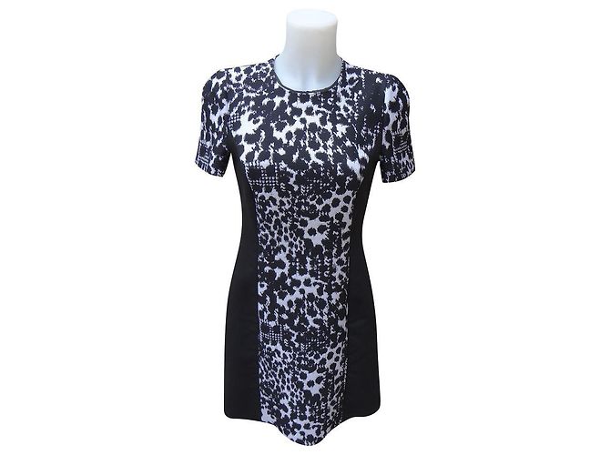 Vestido Versace de seda e lã Multicor