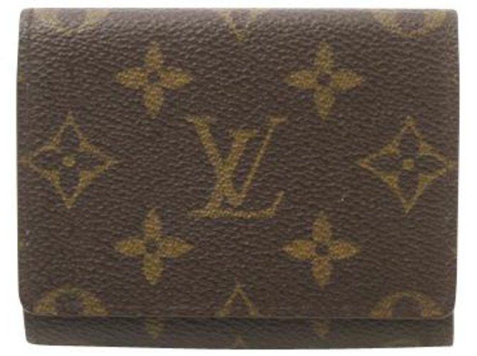 Louis Vuitton Geldbörse Braun Leinwand  ref.196568