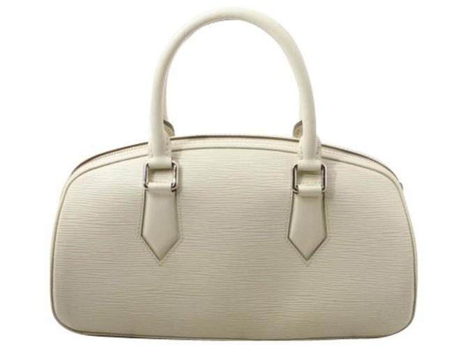 Louis Vuitton Jasmine Bianco Pelle  ref.196576