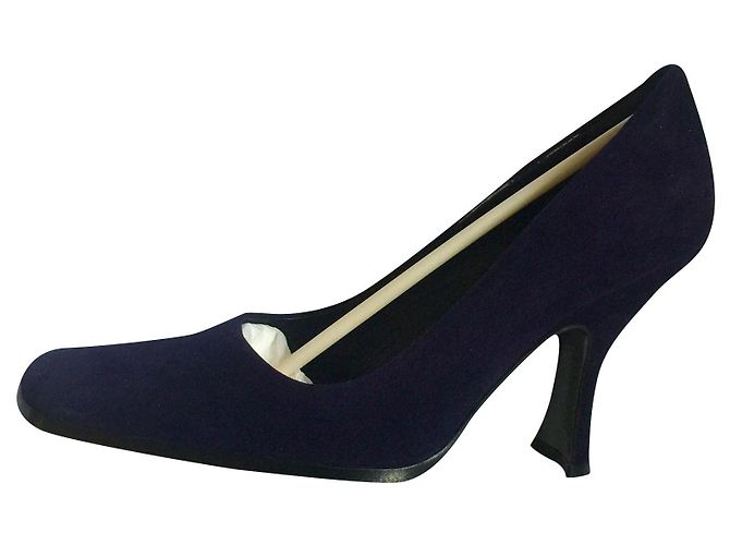Escarpins Prada Camoscio en daim violet Prune