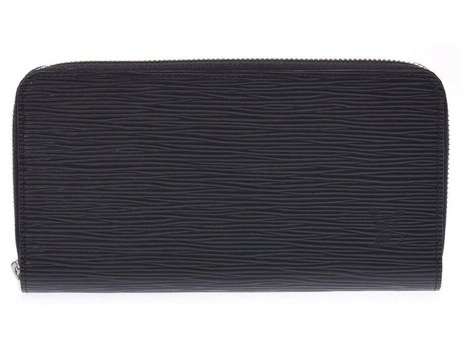 Louis Vuitton wallet Black Leather  ref.196682