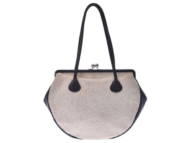 Chanel Handtasche Beige Tweed  ref.196701