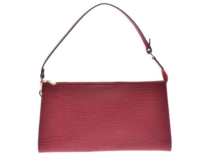 Louis Vuitton handbag Red Leather  ref.196713