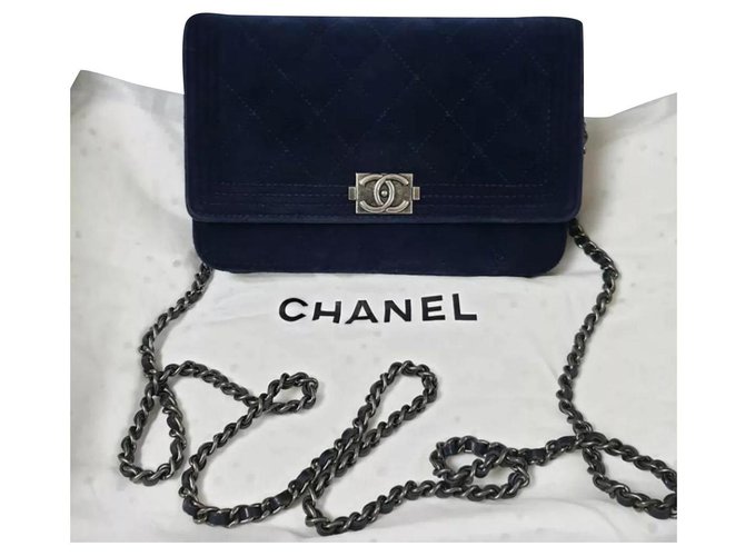 chanel woc navy