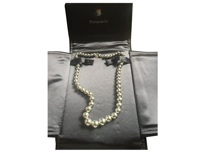 Tiffany & Co Necklaces Silvery Silver  ref.196789