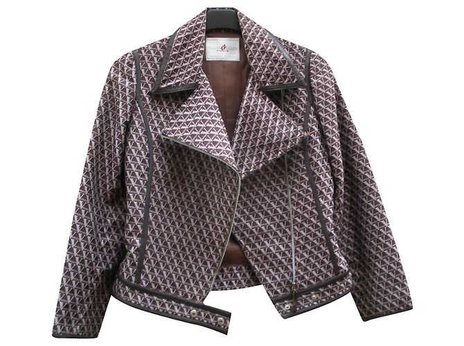 Autre Marque Vertigo Perfecto Biker Jacket Brown