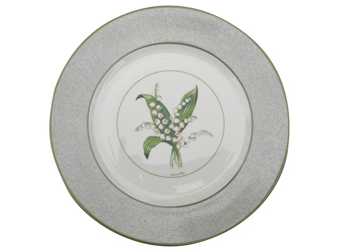6 Christian Dior plates, "Milly-la-forêt" decor