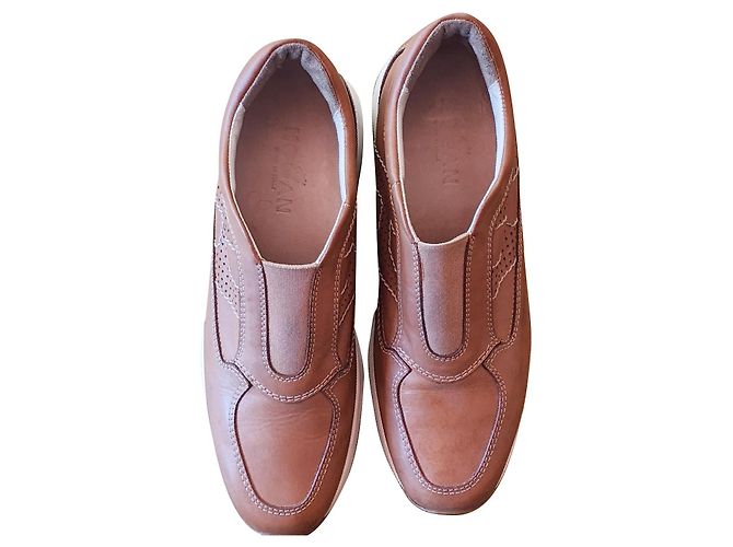 Hogan Interactive Wedge Slip-On Sneakers Hellbraun