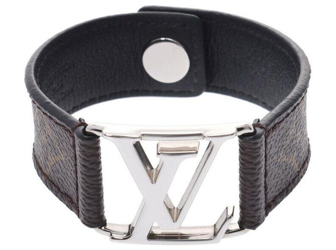 Bracelet Louis Vuitton Toile Marron  ref.196851