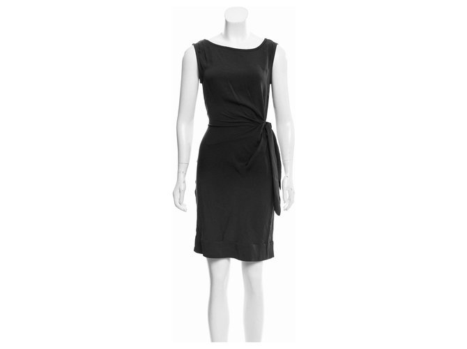 Diane Von Furstenberg DvF New Della dress Black Cotton Polyester  ref.196881