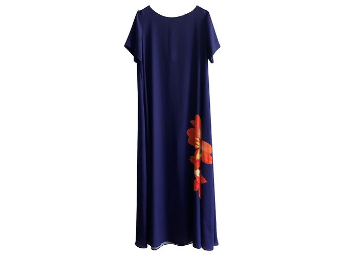Pier Antonio Gaspari Flared blu dress Blue