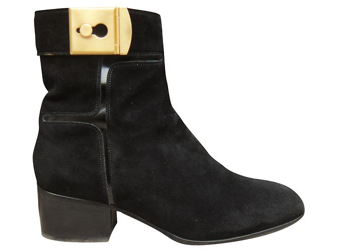 Botines Sartore Negros de Gamuza 36.5 FR