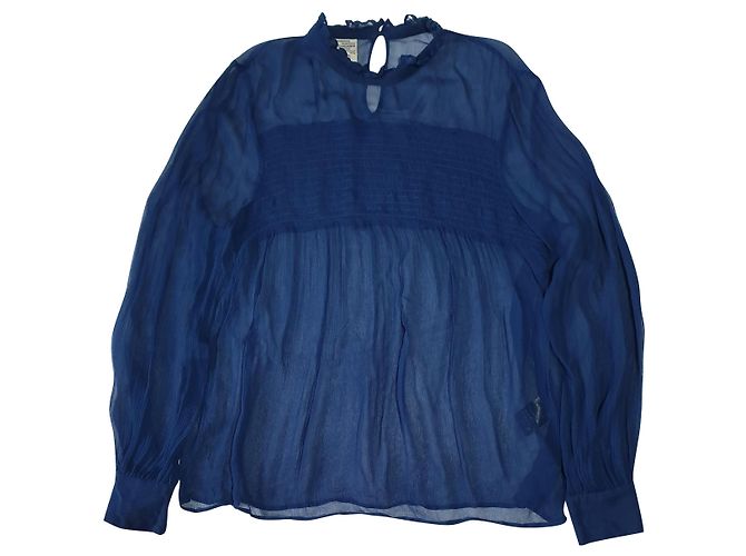 Blusa Baum und Pferdgarten Blu Turchese in Viscosa