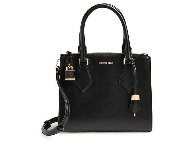Michael Kors Casey small leather Satchel Noir