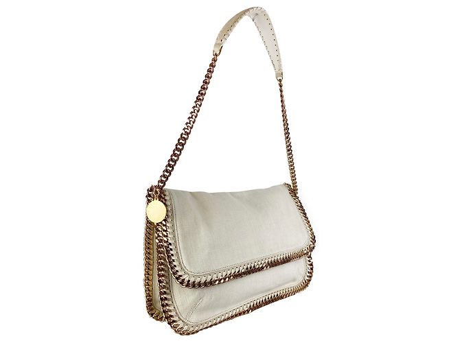 Stella Mc Cartney Bolsa de ombro Stella McCartney Falabella Eggshell Fora de branco
