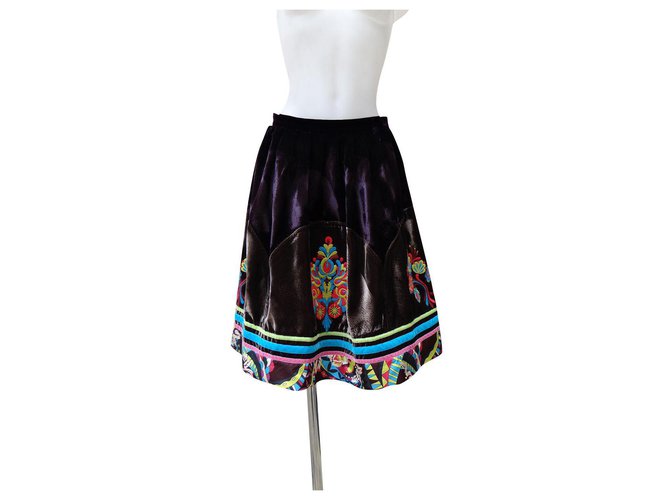 Escada Skirts Multiple colors Silk Velvet Rayon  ref.197216