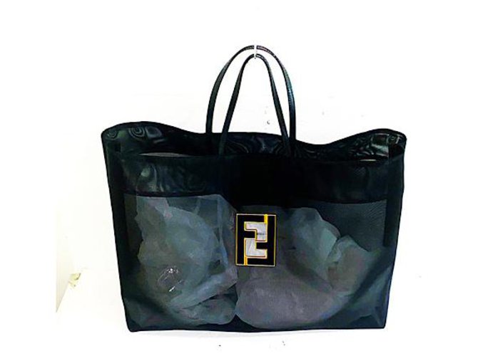 fendi mesh tote bag