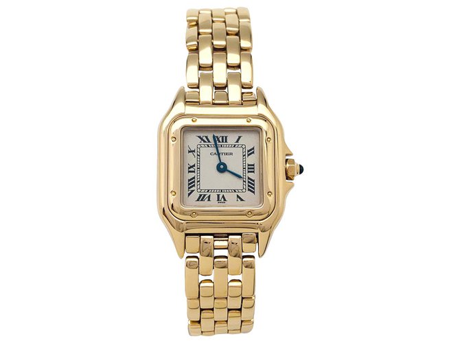 Cartier watch model "Panther" in yellow gold.  ref.197291