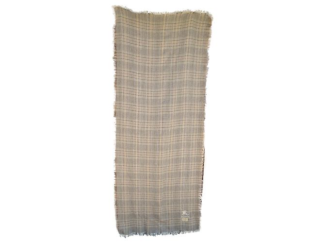étole Burberry en pur cachemire Gris