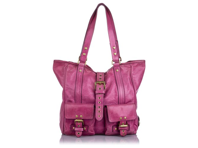Mulberry Pink Roxanne Shoulder Bag Leather Pony-style calfskin  ref.197733