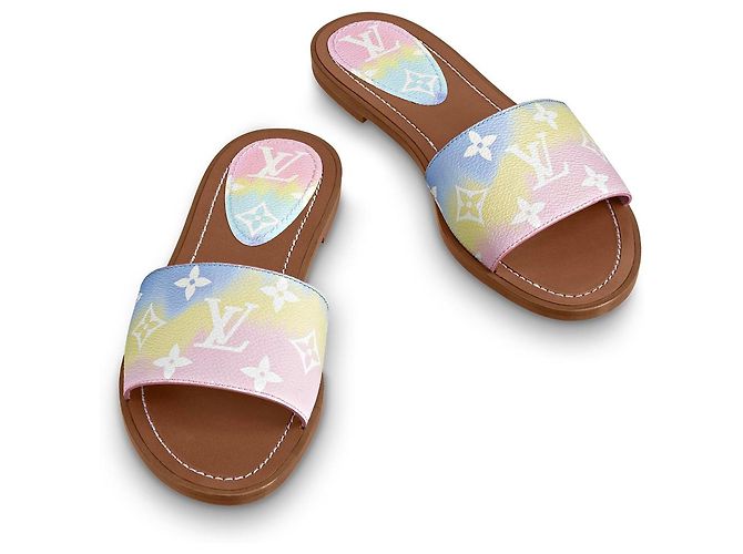 Louis Vuitton Mules chaussures escale LV Rose
