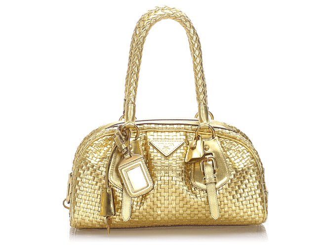 Prada Gold Handbags