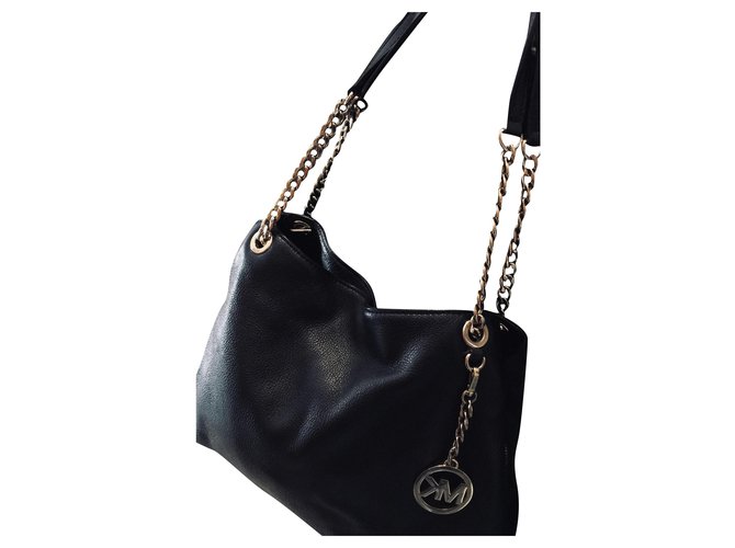 Michael Kors Handbags Black Leather ref 