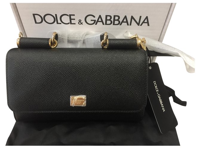 Dolce & Gabbana Sicília Preto Couro  ref.198005