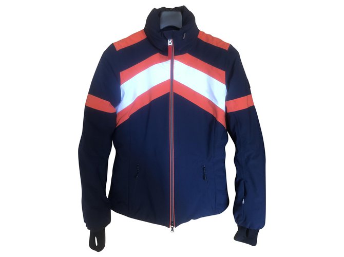 Bogner Fire + Ice Ski Jacket White Blue Orange Polyester Polyamide  ref.198044