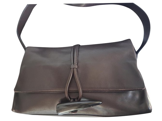Burberry Handbags Brown Leather  ref.198102