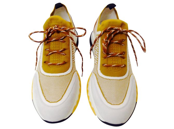 Sneakers Hermès ADDICT in pelle di capra multicolore 37