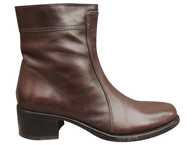 bottines Jil Sander p 36 Marron foncé