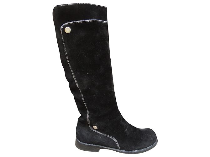 Bottes Céline en daim noir 36,5